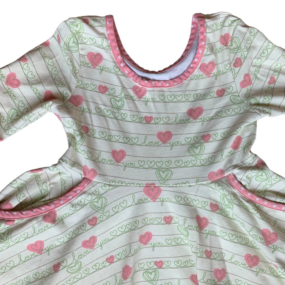 Eleanor Rose 💕 I Love You Hadlee Dress 3/4 Years - Picture 2 of 8